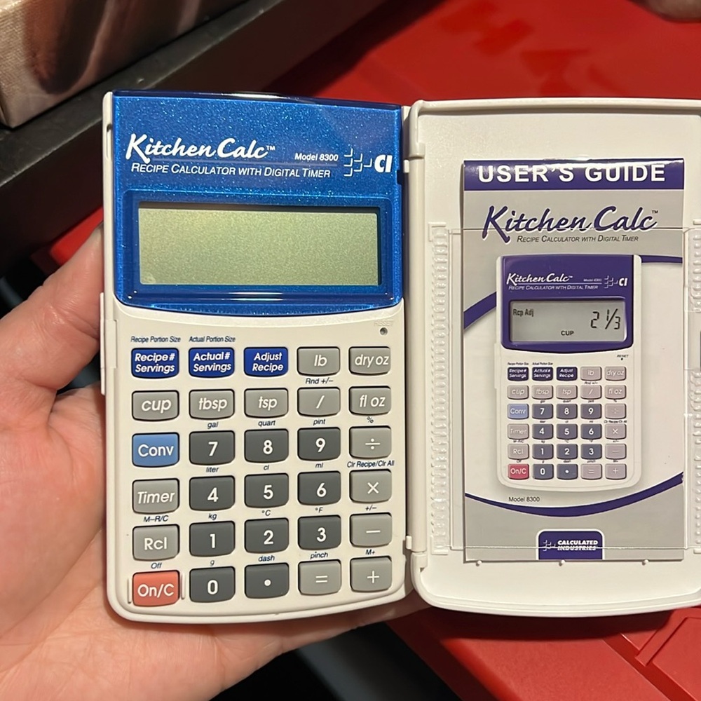 Kitchen calculator